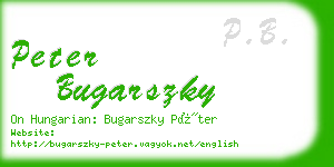 peter bugarszky business card